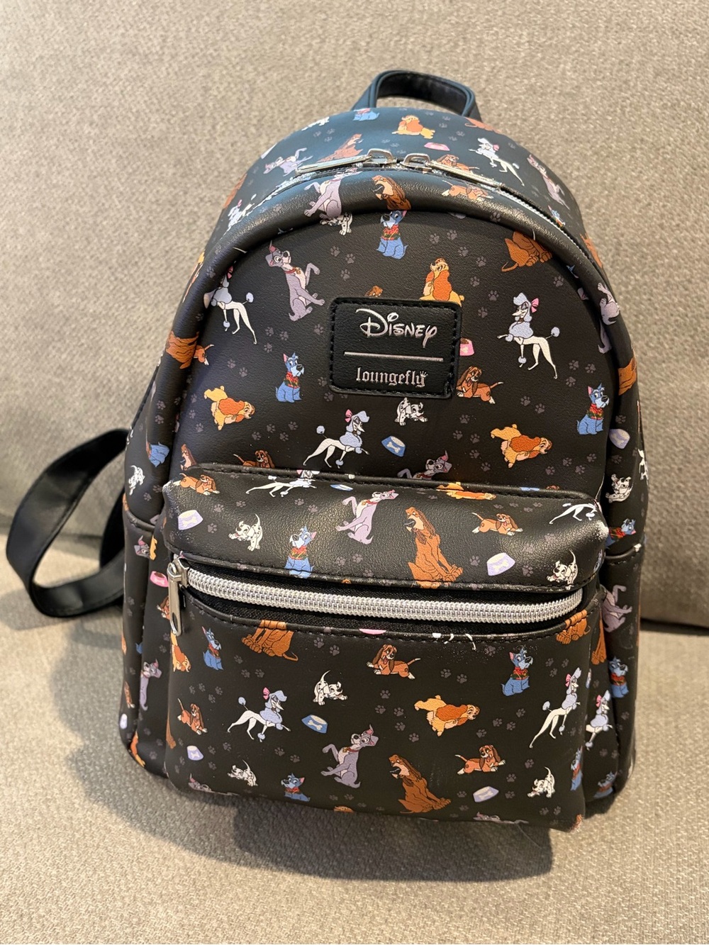 Loungefly Black Lady and the Tramp Character Mini Backpack